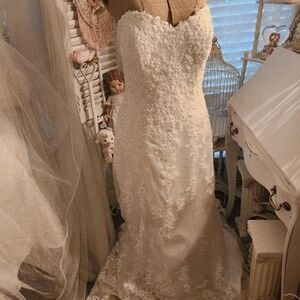 ♡ beaded maggie sottero emma formal wedding gown ♡